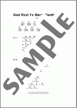 God Rest Ye Merry, Gentlemen(Traditional/Traditional Carol) 楽譜 ギター（コード）