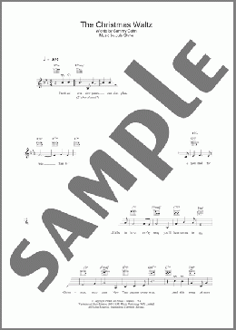 The Christmas Waltz(Doris Day) 楽譜 その他 ダウンロード