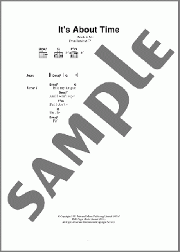 It's About Time(Lemonheads) 楽譜 ギター（コード）