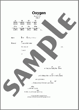 Oxygen(Willy Mason) 楽譜 ギター（コード）