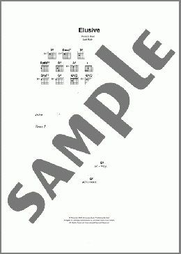 Elusive(Scott Matthews) 楽譜 ギター（コード）