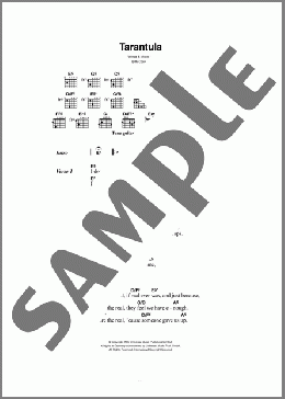 Tarantula(The Smashing Pumpkins) 楽譜 ギター（コード） ダウンロード