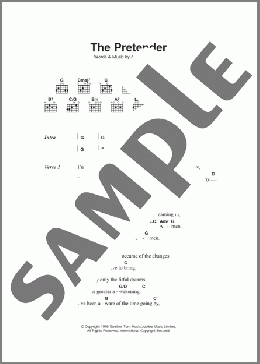 The Pretender(Jackson Browne) 楽譜 ギター（コード）
