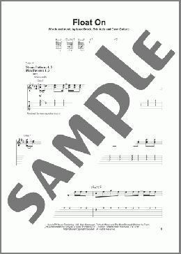 Float On(Modest Mouse) 楽譜 ギター（ソロ） ダウンロード