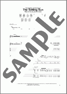 The Setting Sun(Switchfoot) 楽譜 ギター（ソロ） ダウンロード