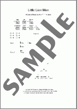 Little Lion Man(Mumford & Sons) 楽譜 ギター（コード）