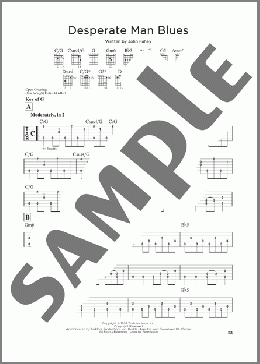 Desperate Man Blues(John Fahey) 楽譜 ギターリード