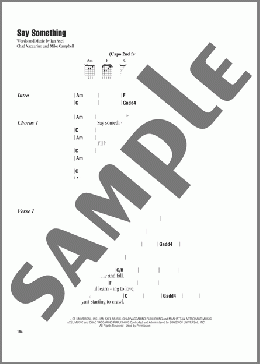 Say Something(Various/A Great Big World) 楽譜 ギター（コード） ダウンロード