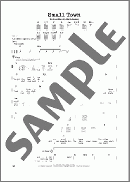 Small Town(John Mellencamp) 楽譜 ギターリード