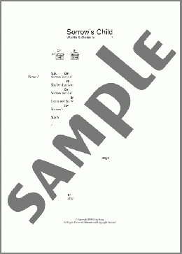 Sorrow's Child(Nick Cave) 楽譜 ギター（コード） ダウンロード