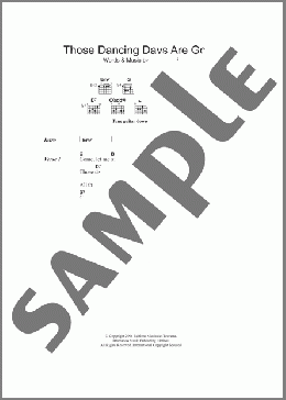 Those Dancing Days Are Gone(Carla Bruni) 楽譜 ギター（コード）