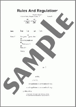 Rules And Regulations(Fuzzbox) 楽譜 ギター（コード） ダウンロード