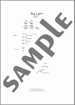 The Letter(PJ Harvey) 楽譜 ギター（コード）