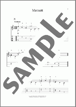 Minuet(Johann Krieger) 楽譜 ギター（その他） ダウンロード
