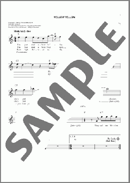 Mellow Yellow(Donovan) 楽譜 その他