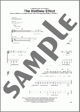 The Matthew Effect(Nothing More) 楽譜 ギター（その他） ダウンロード