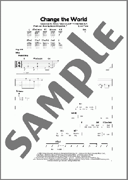 Change The World(Eric Clapton) 楽譜 その他