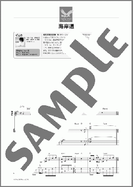 海岸通(イルカ) 楽譜 ギタースコア 中～上級 ダウンロード