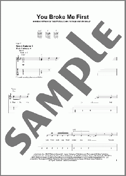 You Broke Me First(Tate McRae) 楽譜 ギター（ソロ） ダウンロード