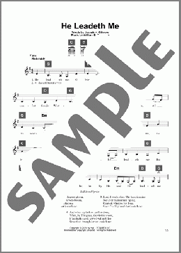 He Leadeth Me(Joseph H. Gilmore/William B. Bradbury) 楽譜 その他