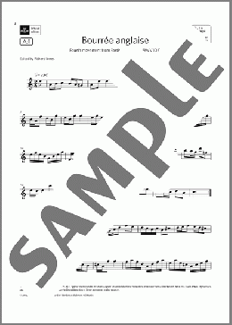 Bourree anglaise (from Partita in A minor)(Grade 6 List A1 from the ABRSM Flute syllabus from 2022)(Johann Sebastian Bach) 楽譜 フルート