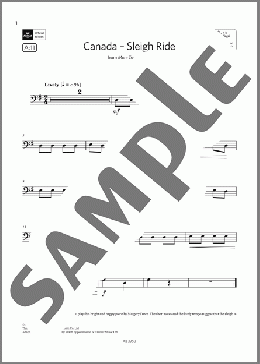 Canada-Sleigh Ride (Grade Initial, A11, from the ABRSM Double Bass Syllabus from 2024)(Margery Dawe) 楽譜 その他