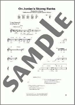 On Jordan's Stormy Banks(Traditional American Melody/Samuel Stennett/Rigdon M. McIntosh) 楽譜 メロディ ダウンロード