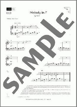 Melody in F (Grade 1, list A2, from the ABRSM Piano Syllabus 2025 & 2026)(Louis K?hler) 楽譜 ピアノ（ソロ）