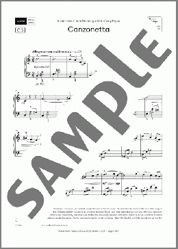 Canzonetta (Grade 4, list C3, from the ABRSM Piano Syllabus 2025 & 2026)(Raymond Yiu) 楽譜 ピアノ（ソロ） ダウンロード