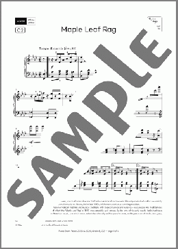 Maple Leaf Rag (Grade 8, list C2, from the ABRSM Piano Syllabus 2025 & 2026)(Scott Joplin) 楽譜 ピアノ（ソロ） ダウンロード