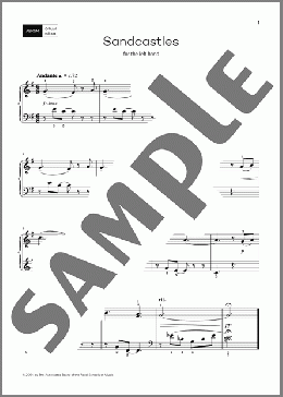 Sandcastles: for left or right hand (Grade 2, list B, from the ABRSM Piano Syllabus 2025 & 2026)(Frederick Viner) 楽譜 ピアノ（ソロ）