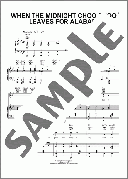 When The Midnight Choo Choo Leaves For Alabam' (from There's No Business Like Show Business)(Irving Berlin) 楽譜 ピアノ & ボーカル & ギター ダウンロード