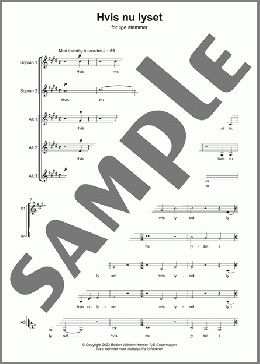 Hvis Nu Lyset (SSAAA)(Phillip Faber) 楽譜 合唱（その他） ダウンロード