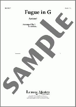 Fugue in G (arr. Steven Rosenhaus) - Full Score(Antonio Salieri) 楽譜 オーケストラ（パート）