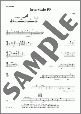 Interstate 90 - Eb Clarinet(Alan Shulman) 楽譜 その他 ダウンロード