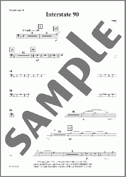 Interstate 90 - Trombone 4(Alan Shulman) 楽譜 その他