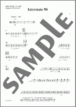 Interstate 90 - Snare Drum, Triangle(Alan Shulman) 楽譜 その他