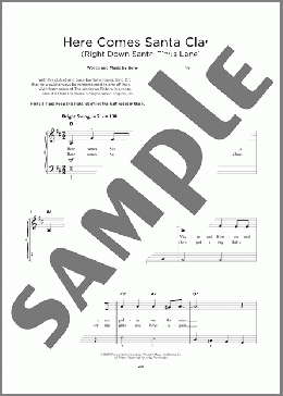 Here Comes Santa Claus (Right Down Santa Claus Lane)(The Carpenters) 楽譜 その他