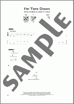 I'm Tore Down(Eric Clapton/Freddie King) 楽譜 その他 ダウンロード