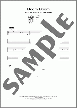 Boom Boom(The Animals/Eric Clapton/John Lee Hooker/Big Head Todd & The Monsters) 楽譜 その他 ダウンロード