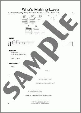Who's Making Love(Johnnie Taylor) 楽譜 その他
