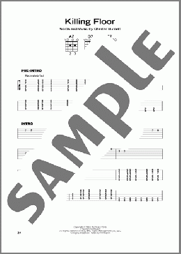 Killing Floor(Albert King/Howlin' Wolf/Jimi Hendrix/Michael Bloomfield) 楽譜 その他 ダウンロード