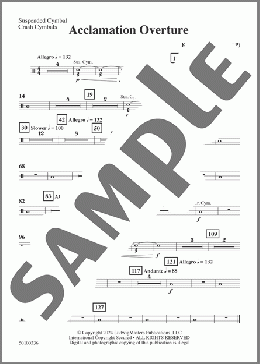 Acclamation Overture - Suspended Cym./Crash Cymbals(Kelly Bennette) 楽譜 その他