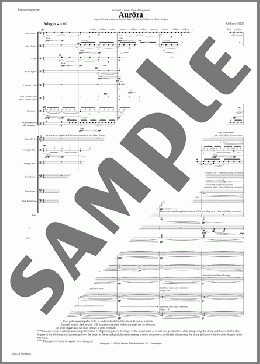 Aurora (version for 2 tpt, 3 tbn) - Full Score(Lil Lacy) 楽譜 オーケストラ（パート）