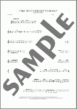 Take That Look Off Your Face (from Tell Me On a Sunday)(Don Black/Andrew Lloyd Webber) 楽譜 クラリネット