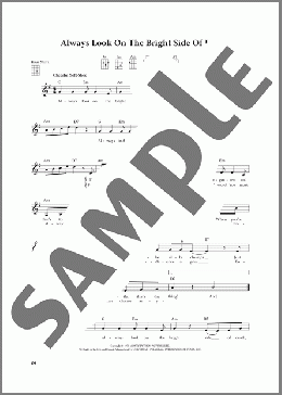 Always Look On The Bright Side Of Life (from The Daily Ukulele) (arr. Jim Beloff)(Monty Python) 楽譜 ウクレレ（弾き語り）