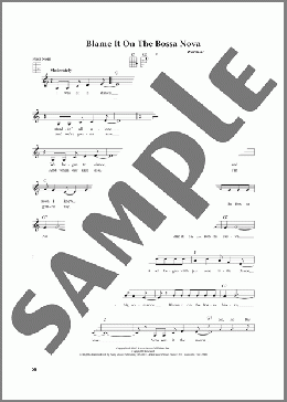 Blame It On The Bossa Nova (from The Daily Ukulele) (arr. Jim Beloff)(Eydie Gorme) 楽譜 ウクレレ（弾き語り）