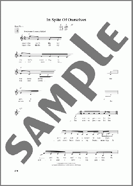 In Spite Of Ourselves (from The Daily Ukulele) (arr. Jim Beloff)(John Prine) 楽譜 ウクレレ（弾き語り）