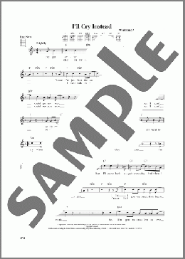 I'll Cry Instead (from The Daily Ukulele) (arr. Jim Beloff)(The Beatles) 楽譜 ウクレレ（弾き語り） ダウンロード