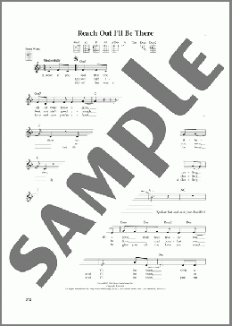 Reach Out I'll Be There (from The Daily Ukulele) (arr. Jim Beloff)(The Four Tops/Michael McDonald) 楽譜 ウクレレ（弾き語り） ダウンロード